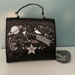 Aldo Crystal Rocket and Star Embellished Rurwen Bag